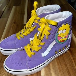 Vans Simpsons Lisa For President Sk8-Hi Lisa Simpson Mens size 4.5 Womens size 6